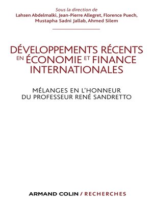 cover image of Développements récents en économie et finances internationales